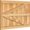 Ekena Millwork Framed Board-n-Batten Shutters w/Z-Bar, Rough Sawn Western Red Cedar, 32 1/4W x 20H, PR RBF06Z32X020RWR - alternate 5